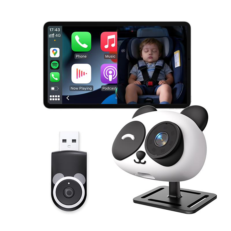 CoreView™ CarPlay inalámbrico con cámara para vigilar a tus hijos en el asiento trasero sin girar la cabeza